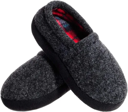 MIXIN Pantuflas para niños pequeños y grandes, zapatos de casa para interiores y exteriores con suela antideslizante