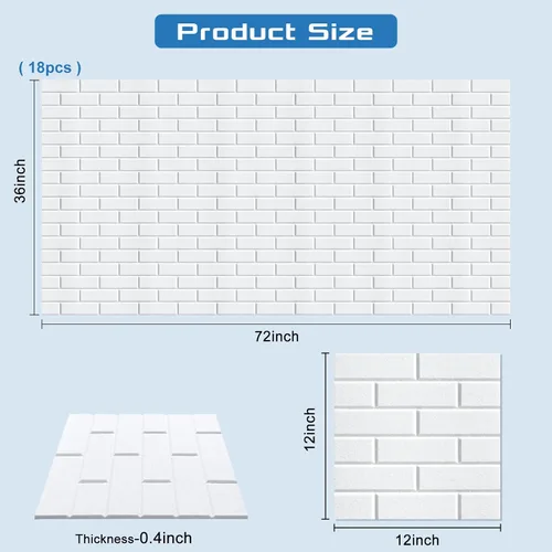 Miniatura 7 de Paquete de 18 paneles acústicos de pared, paneles de espuma absorbentes de sonido de 12 x 12 pulgadas, paneles de pared autoadhesivos con reducción