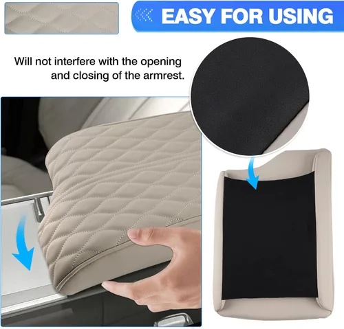 Miniatura 5 de Autorder Funda para Consola Central para Hyundai Palisade 2020-2025 Accesorios Funda para Reposabrazos Espuma con Memoria Cojín de Soporte