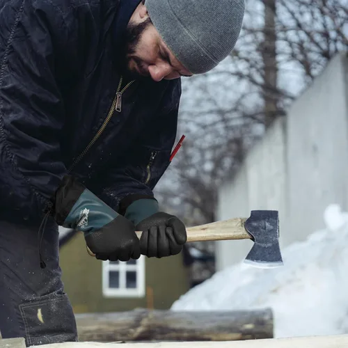 Miniatura 8 de Schwer Guantes de trabajo de invierno 100% impermeables, guantes largos para congelador con revestimiento de poliuretano a base de agua, máxima