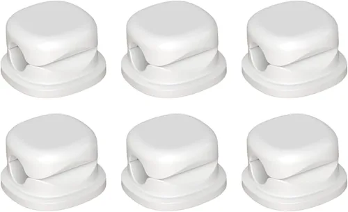 Miniatura 9 de Paquete de 6 organizadores de cables, clips magnéticos para organizar cables, organizador de cables magnéticos, soporte de almacenamiento con Negro