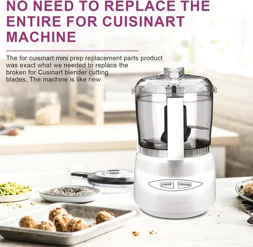 Miniatura 7 de DLC-2ACBN - Cuchilla de repuesto para procesador de alimentos Cuisinart Mini Prep Plus, solo compatible con cuchilla de repuesto DLC-2A, compatible