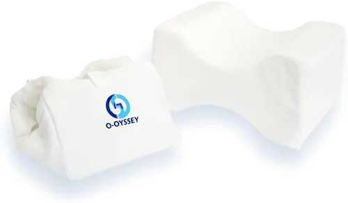 Miniatura 7 de O-DYSSEY Almohada ortopédica de rodilla para personas que duermen de lado, almohada de espuma viscoelástica para aliviar el dolor de cadera, ciática