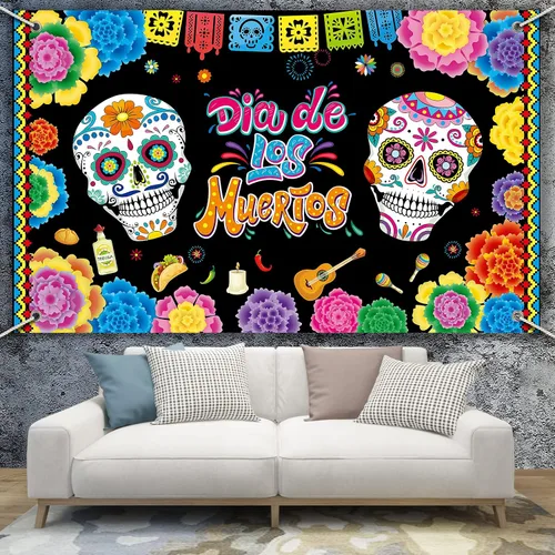 Miniatura 7 de Decoración del Día de los Muertos, Día de los Muertos, decoración del Día de los Muertos, decoración del Día de los Muertos, telón de fondo