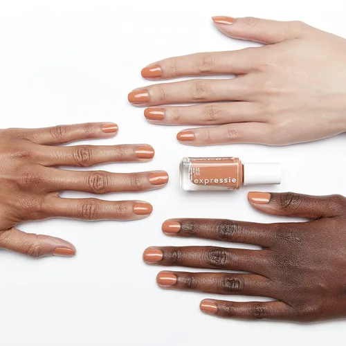 Miniatura 3 de Essie Expressie - Esmalte de uñas de secado rápido Peachy Beige, vegano, para escritorio, 0.33 fl oz