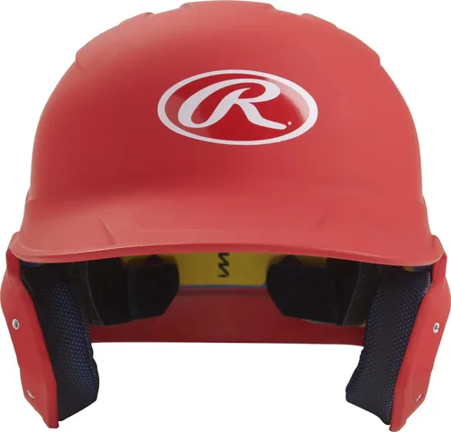 Miniatura 26 de Rawlings Casco de bateo de béisbol MACH Mate Tallas JR y SR Múltiples colores bermellón brillo