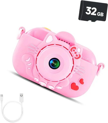 Miniatura 12 de Cámara digital para niños pequeños de YEEHAO, juguetes para niños de 3 a 9 años, cámara de video para niños pequeños de 1080P, regalos de Navidad