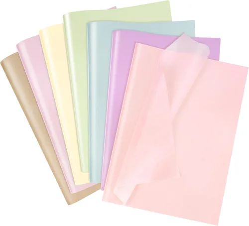 Larcenciel 70 hojas de papel de seda, papel de seda metálico de regalo para bolsas de regalo, envoltura de regalo y embalaje, colorido papel de
