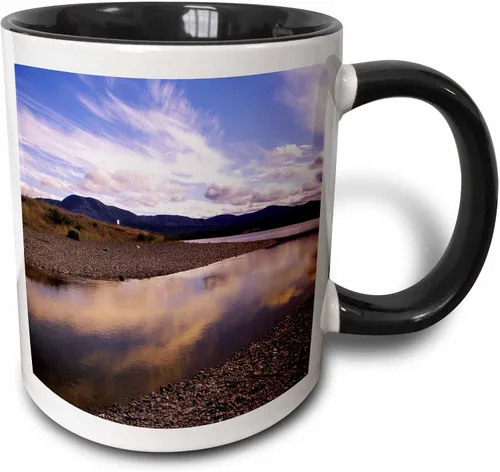 3dRose Canada, Newfoundland, Gros Morne. Trout River-CN05 PWA0114 - Patrick J. Wall 11oz Two-Tone Black Mug