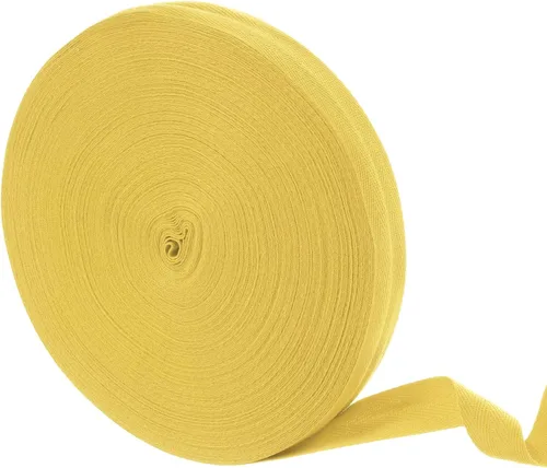 Miniatura 55 de uxcell Cinta de sarga de algodón de 50 yardas, cinta de espiga de 3/8 pulgadas para coser ropa, manualidades (azul)