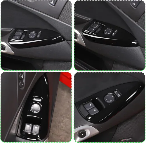 Miniatura 6 de Cubierta de panel de botón de elevación de vidrio para ventana de automóvil, compatible con Chevrolet Corvette C6 2005-2013, accesorios interiores