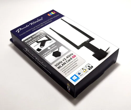 Miniatura 3 de Panda Wireless PAU09 N600 banda dual (2,4GHz and 5GHz) adaptador N USB inalámbrico c/ antenas 5dBi duales - Windows XP/Vista/7/8/8.1/10, Mint