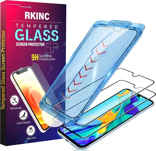 Miniatura 48 de RKINC Protector de pantalla [paquete de 4] para Samsung Galaxy A12 / Galaxy A02S / A12 Nacho, protector de pantalla de vidrio templado, 0.013 in