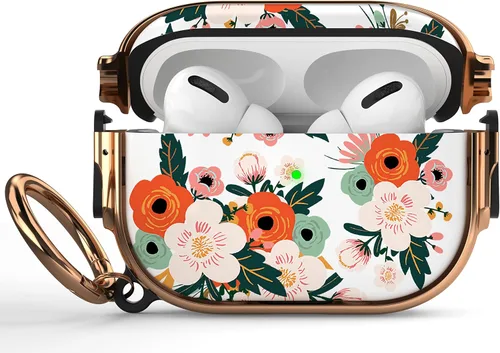 Miniatura 84 de Maxjoy Funda para AirPods 3 con cerradura, bonita funda protectora rígida para AirPod 3 de tercera generación para mujeres y hombres con llavero