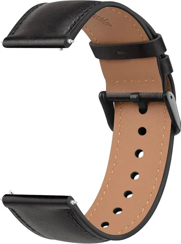 Miniatura 8 de Vancle - Correa de reloj de cuero de liberación rápida de 20 mm y 22 mm, correas de reloj de cuero de grano superior para hombres y mujeres