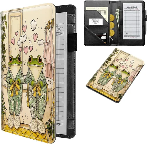 Miniatura 45 de Diseña Tus Propios Libros de Servicio con Nombre e Iniciales para Camareras, Dikoer Libro de Servicio de Camarero Personalizado con Nombre
