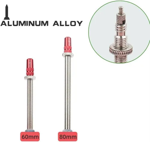 Miniatura 5 de Paquete de 4 tubos interiores de TPU 700x18-28c/32-43c con válvulas de metal Presta de 2.362 in/3.150 in