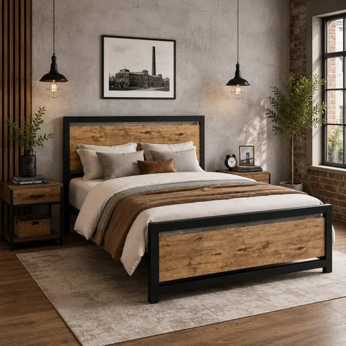 Catrimown Base de cama tamaño completo con cabecero, marco de cama tamaño completo con fuerte soporte de listones de acero, almacenamiento bajo la