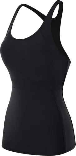Miniatura 7 de AdoreShe Traje de baño de espalda cruzada para mujer, color negro