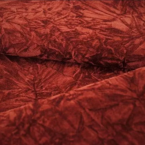 Miniatura 3 de Tela de tapicería de terciopelo aplastado burdeos por yarda