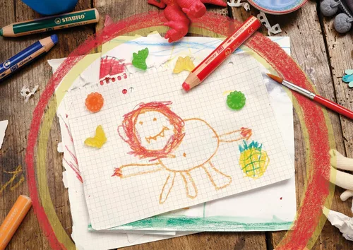 Miniatura 4 de STABILO Multi-talented Pencil woody 3 en 1 - Cartera de 6 - Varios colores + sacapuntas