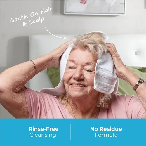 Miniatura 4 de Scrubzz Caps de Champú Sin Enjuague para Pacientes Ancianos y Postrados, Caps de Champú Libres de Enjuague para Después de Cirugía y Estancias