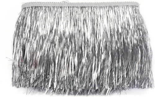 Miniatura 50 de YYCRAFT Fleco de Oropel de 1.75 pulgadas de Ancho Ribete de Oropel Guirnalda de Oropel Fleco para Disfraz de Baile Ribete con Efecto de Lámina