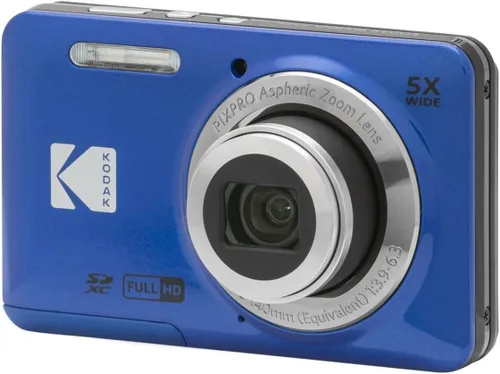 Miniatura 6 de KODAK PIXPRO Friendly Zoom FZ55-BL - Cámara digital de 16 MP con zoom óptico 5X, gran angular de 1.102 in y pantalla LCD de 2.7 pulgadas (azul)
