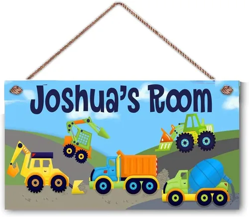 Miniatura 2 de Cartel de animales de la selva para niños, nombre personalizado, letrero de plástico de montaje en pared de 5 x 12.5 pulgadas, estilo moderno