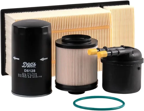 Doc's Diesel Juego de filtros DFD4615+D6128+DPA6109 | Compatible con Ford 6.7L Powerstroke F250, F350, F450, F550 2011-2016 | Reemplaza a FD4615,