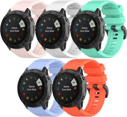 Miniatura 2 de Correa para Garmin Fenix 7X / Fenix 6X / Fenix 5X, correa de repuesto de silicona suave para Garmin Fenix 7X Pro/Fenix 6X Pro/Fenix 5X Plus/Fenix