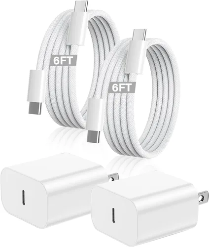 Miniatura 10 de Cargador rápido USB C para iPad, cargador rápido para iPad 2018-2026, bloque de pared con cable USB C a C de 3 pies para iPad Pro M5/M4/13/12.9/11
