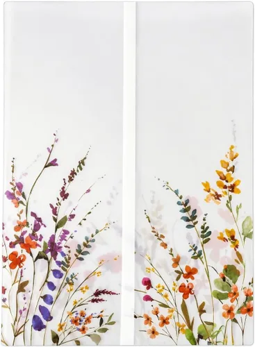 Miniatura 6 de Puremigo Paquete de 50 chaquetas de vellum preplegadas para invitaciones de 5 x 7, patrón de lámina de oro rosa, papel de 115 GSM, envolturas