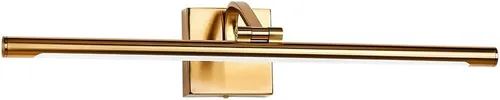 Miniatura 7 de Luz de imagen para pared de 15.7 pulgadas, iluminación artística cableada para pinturas, latón dorado, 2800 K, luz de galería regulable con tubo