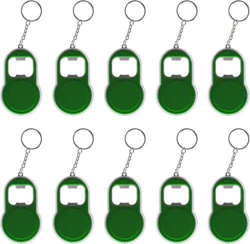 Miniatura 15 de DISCOUNT PROMOS Abrebotellas personalizado y llaveros LED, juego de 10/50/100, paquete personalizado a granel, perfecto para ferias, recuerdos