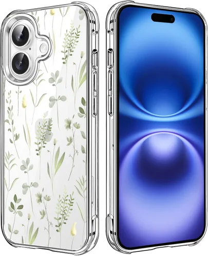 Miniatura 68 de Funda transparente de girasol compatible con iPhone SE 2022 SE 2020 7 8, funda trasera floral para niñas y mujeres, funda protectora transparente
