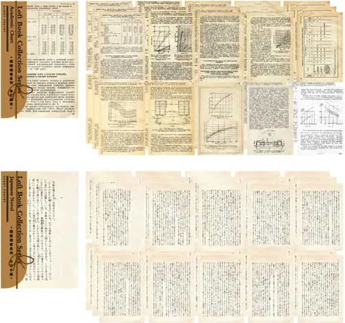 120 piezas de papel vintage para álbumes de recortes, kit de suministros de diario basura, efímera estética y papel decorativo para manualidades,