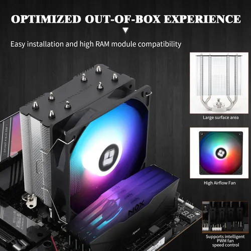 Miniatura 3 de Thermalright Assassin X 120R SE V2 - Enfriador de CPU, color de lámpara fija, tubos de calor de 0.157 x 0.236 in, velocidad de 1550 rpm, ventilador