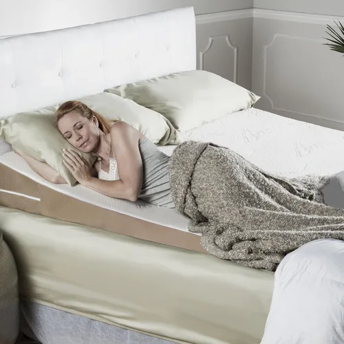 Miniatura 4 de Avana Almohada inclinada de espuma viscoelástica con cubierta de rayón Tencel refrescante, tamaño King