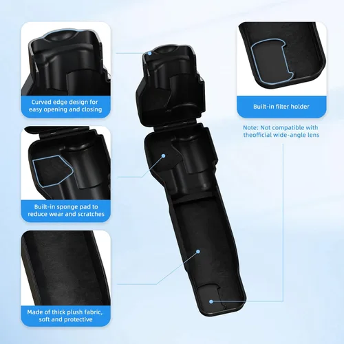 Miniatura 2 de BRDRC Pocket 3 Funda protectora para Xtra Muse Gimbal Lens Cap Protector de pantalla para DJI Osmo Pocket 3 Creator Combo/Xtra Muse Accesorios (rosa)