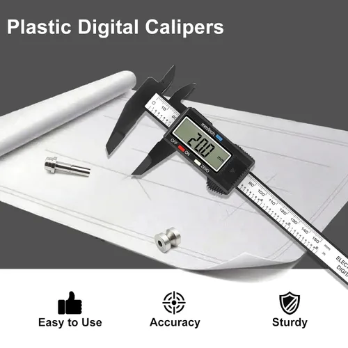 Miniatura 4 de Calibre digital, calibre Sangabery de 0 a 6 pulgadas con pantalla LCD grande, función de apagado automático, herramienta de medición de conversión