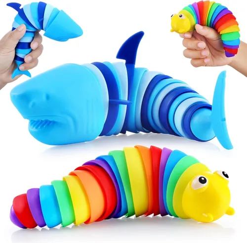 Juguetes Sensoriales Babosa para la Ansiedad, Juguetes Sensoriales para Autismo y Alivio del Estrés, Esenciales de Viaje para Coche y Avión, Regalos