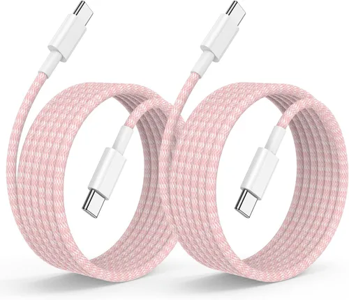 Miniatura 15 de Cable de carga rápida USB C a C de 10 pies, cable de carga largo tipo C a USB C para Apple iPhone 17 Pro Max/17 Air/16 Pro/15 Plus, MacBook Pro