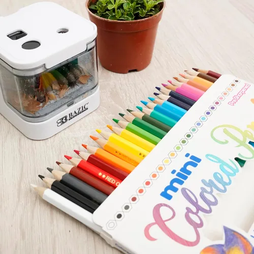 Miniatura 6 de BAZIC PRODUCTS Mini lápices de colores, preafilados, 24