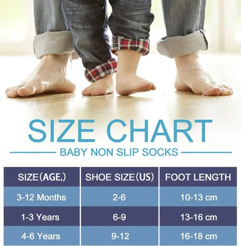 Miniatura 6 de SDBING Calcetines Antideslizantes para Bebés Niños y Niñas Infantes y Niños Pequeños Calcetines de Tobillo y Tripulación de Algodón Grueso y Cálido