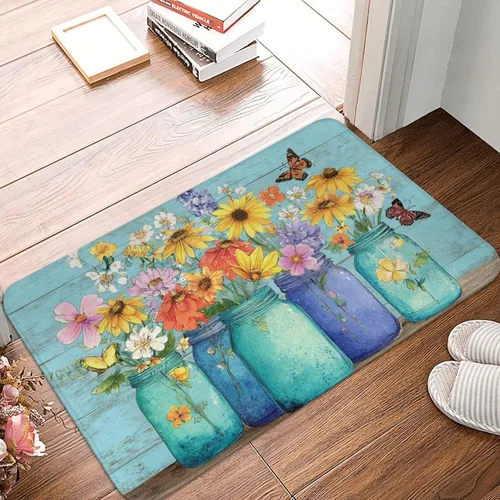 Miniatura 13 de Tapete de bienvenida con bandera americana, tapete suave para cocina, para exteriores, 4 de julio, lavable, decoración del hogar, 23.6 x 15.7