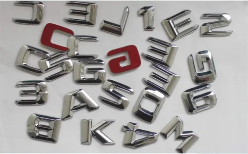 Miniatura 6 de Emblemas cromados para maletero de automóvil, emblemas para Mercedes Benz E43 E55 E63 AMG E200 E250 E300 E320 E350 E400 E180 4MATIC CDI (E350)