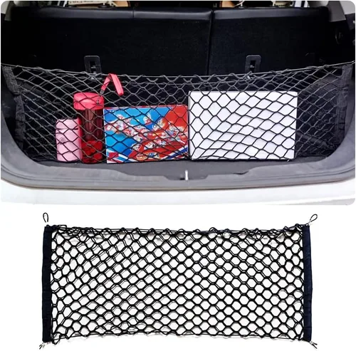 Miniatura 7 de Red de carga trasera para automóvil con buena elasticidad y resistencia a la tracción, organizador de red para maletero para SUV camión, red ideal