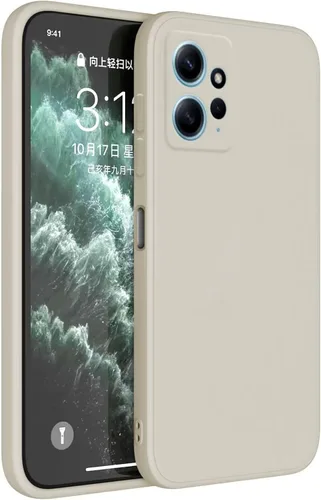 Miniatura 12 de Funda de silicona TPU compatible con Redmi Note 12 Pro 5G (6.67 pulgadas), funda de funda, color blanco antiguo