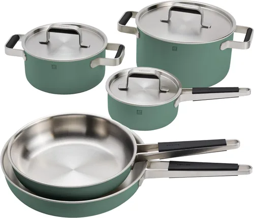 ZWILLING Pure - Juego de utensilios de cocina de acero inoxidable de 8 piezas, color verde
